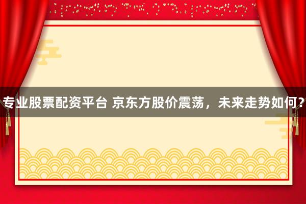 专业股票配资平台 京东方股价震荡，未来走势如何？