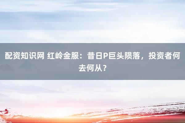 配资知识网 红岭金服：昔日P巨头陨落，投资者何去何从？